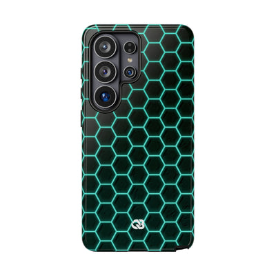 Neon Hex Spectrum · Tough Phone Case for Samsung · Teal