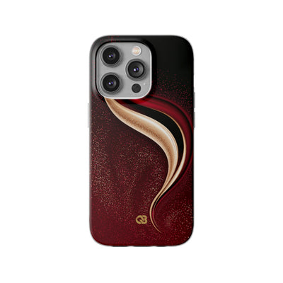 Gilded Crimson Flow · Lite Phone Case for iPhone ·  Red