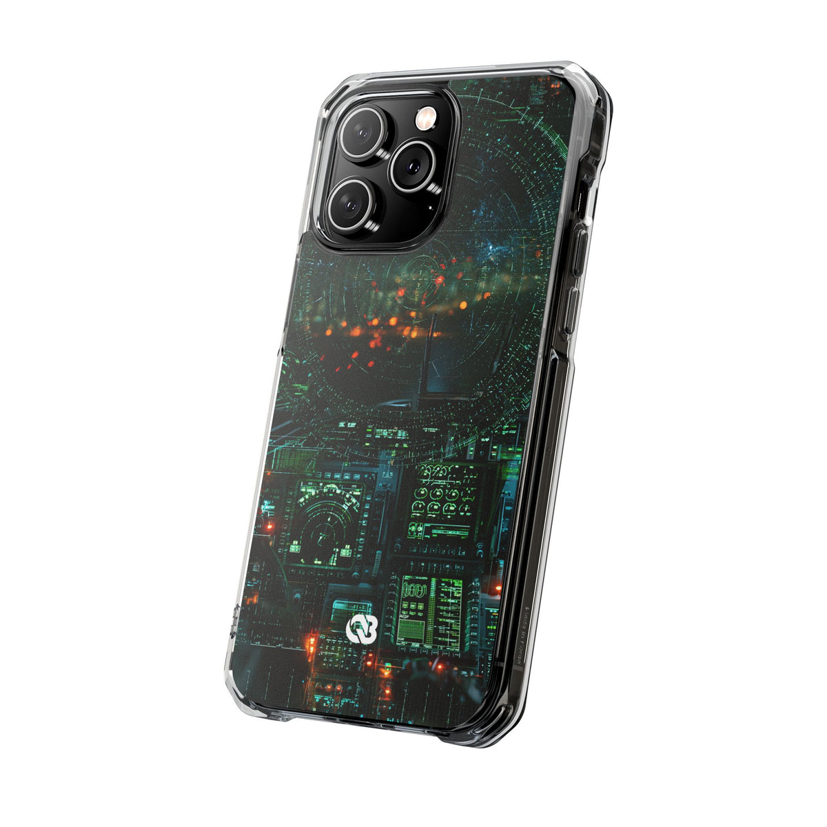 Tactical Avionics HUD · Clear Impact Magnetic Phone Case for iPhone · Green