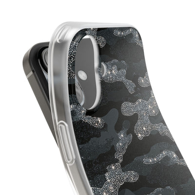 Glitter Shadow Camo · Lite Phone Case for iPhone ·  Black