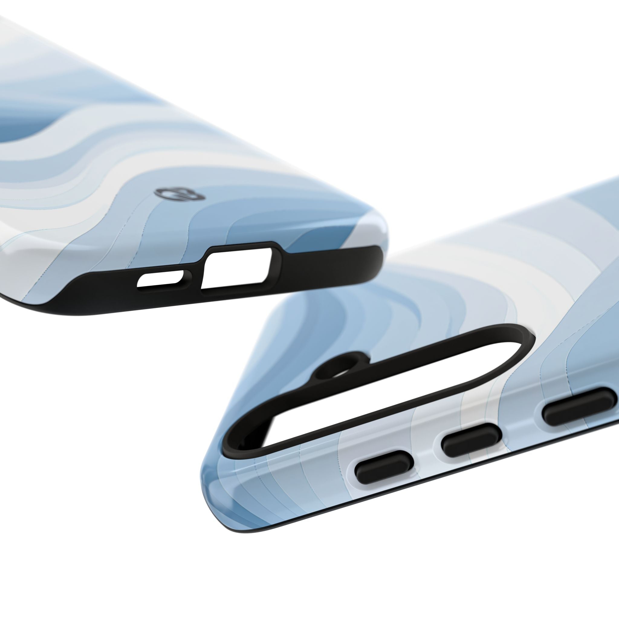 Blue Tough Phone Case for Samsung - Glacial Indigo Flow