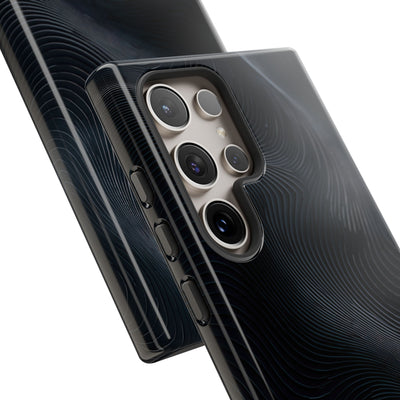 Black Tough Phone Case for Samsung - Obsidian Ridge Flux