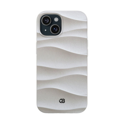 Sculpted Dune Relief · Lite Phone Case for iPhone ·  White