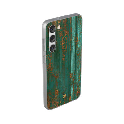 Teal Lite Phone Case for Samsung - Verdigris Copper Siding