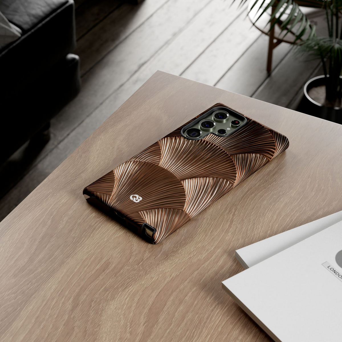 Rose Gilded Fan · Tough Phone Case for Samsung · Gold