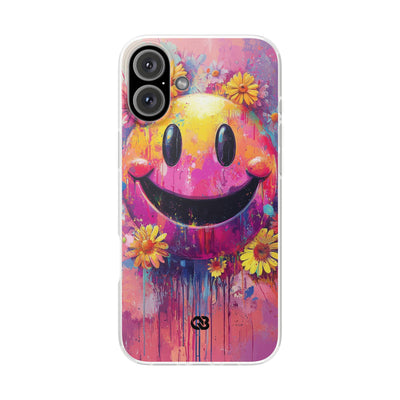Vivid Grin Graffiti · Soft Phone Case for iPhone