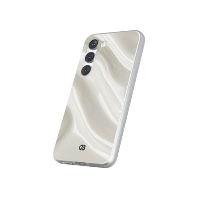 White Lite Phone Case for Samsung - Polished Ivory Wave