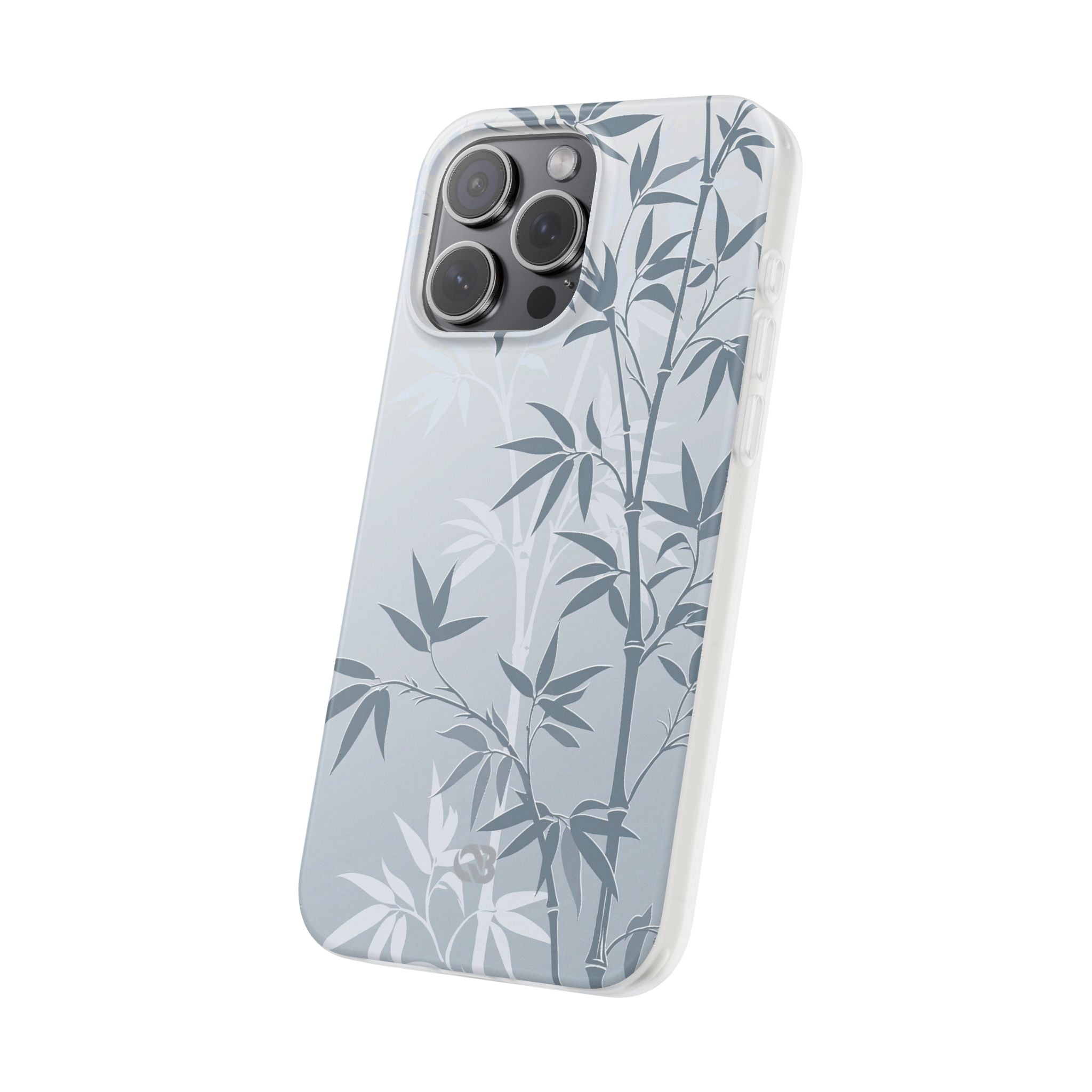 Blue Lite Phone Case for iPhone - Slate Bamboo Shadow