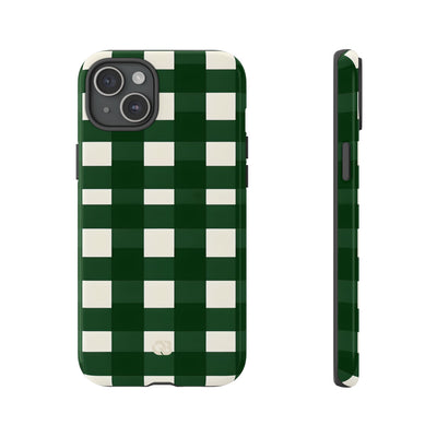 Hunter Green Plaid · Tough Phone Case for iPhone