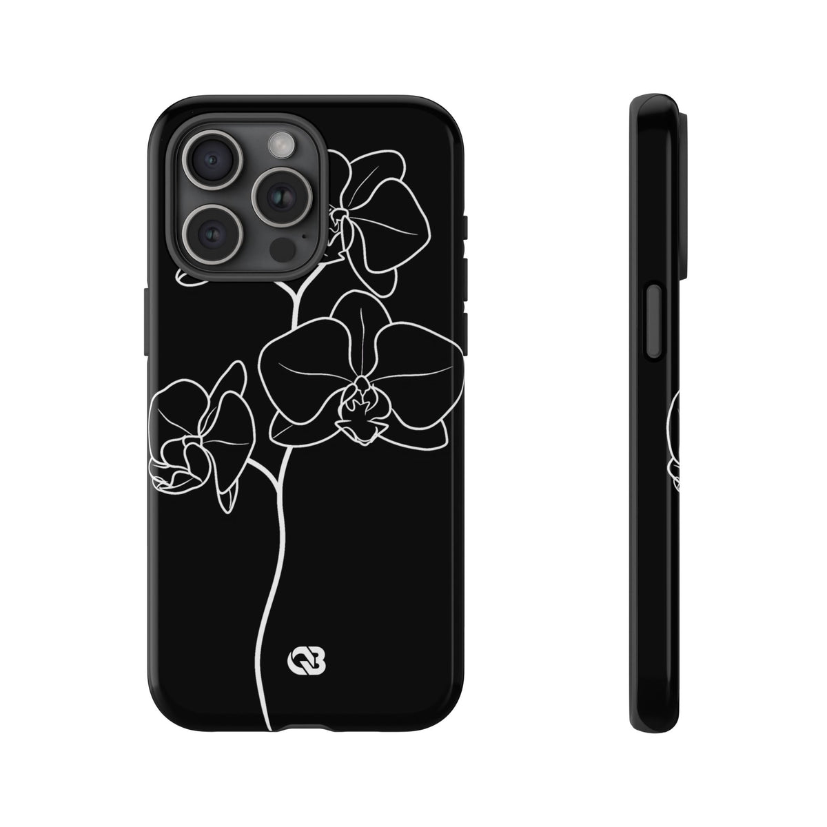 Midnight Orchid · Tough Phone Case for iPhone · Black