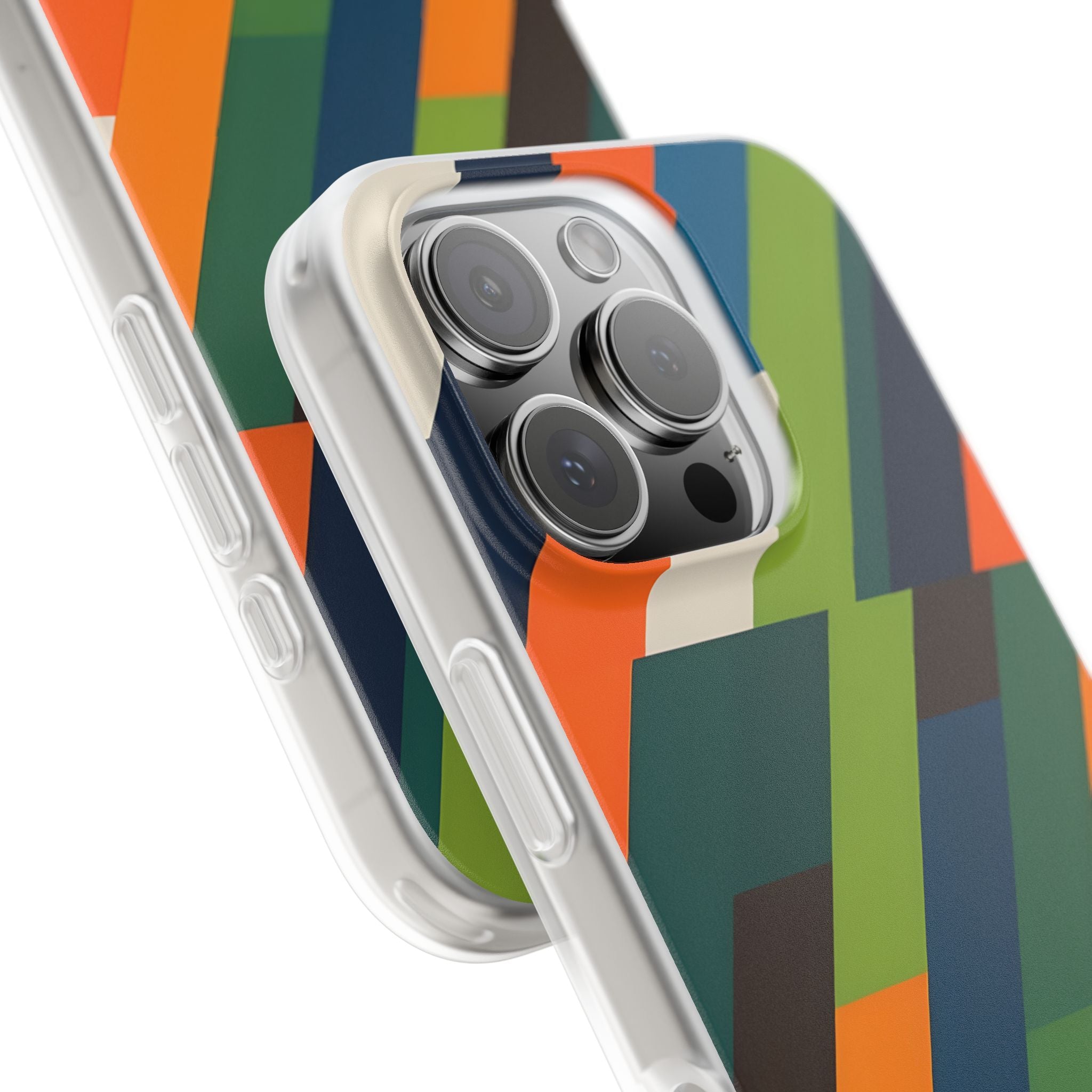 Angled Retro Mosaic · Soft Handyhülle für iPhone