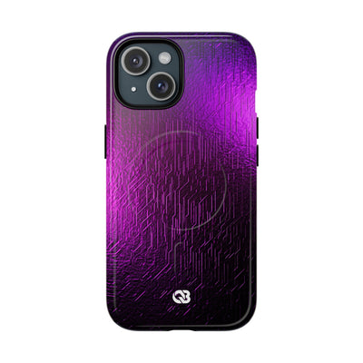 Violet Cyber Circuit · Tough 2.0 Magnetic Phone Case for iPhone · Purple