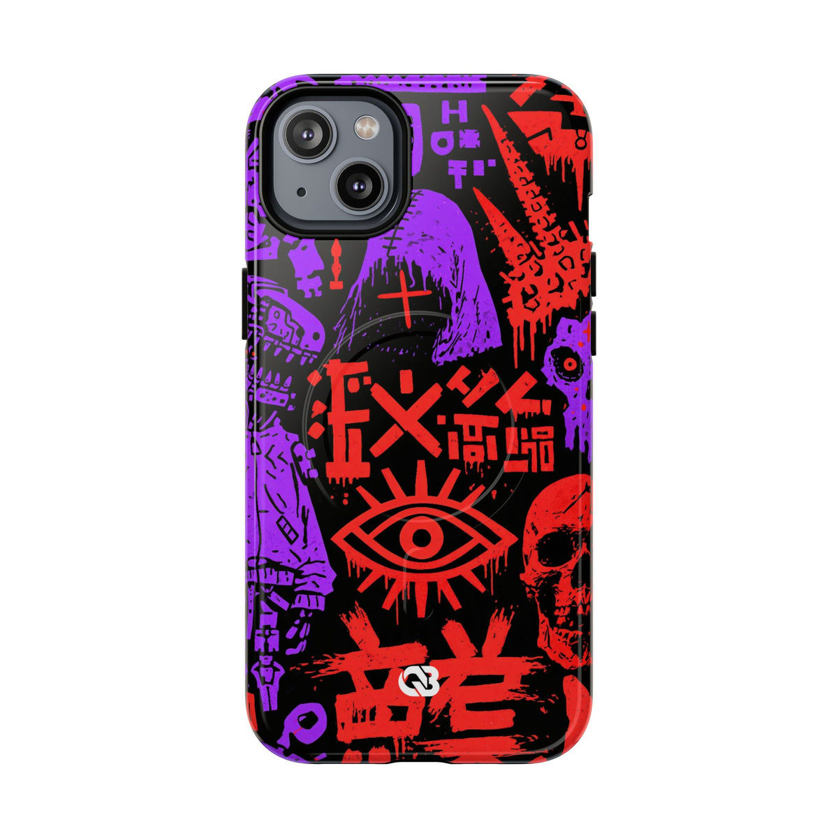 Underground Cyber Glyphs · Tough 2.0 Magnetic Phone Case for iPhone · Black