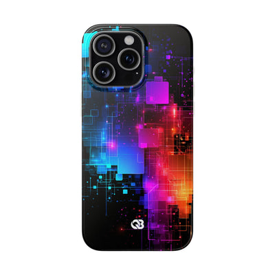 Spectral Circuit Grid · Lite Phone Case for iPhone ·  Black