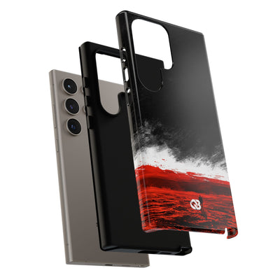Crimson Horizon · Tough Phone Case for Samsung · Black