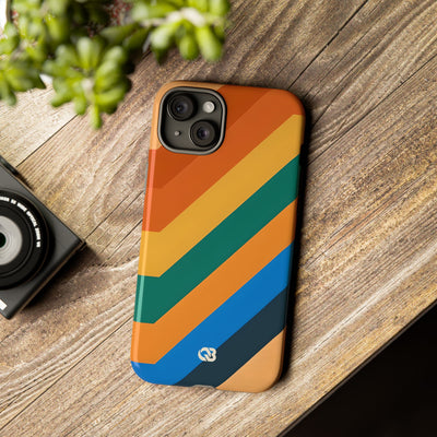 Retro Ridge Lines · Tough Hoesje voor iPhone