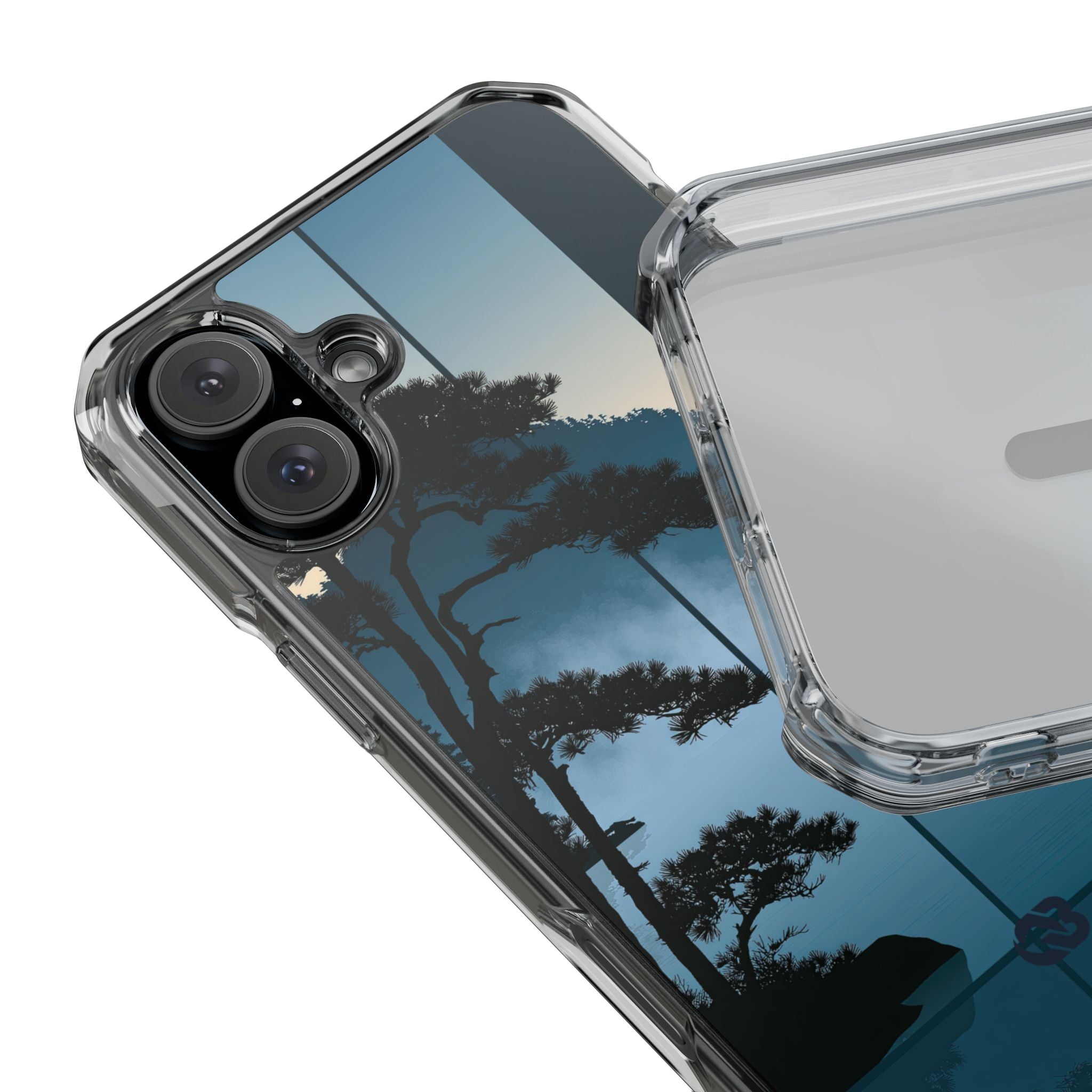 Blue Impact MagSafe Phone Case for iPhone - Kyoto Mist Pine