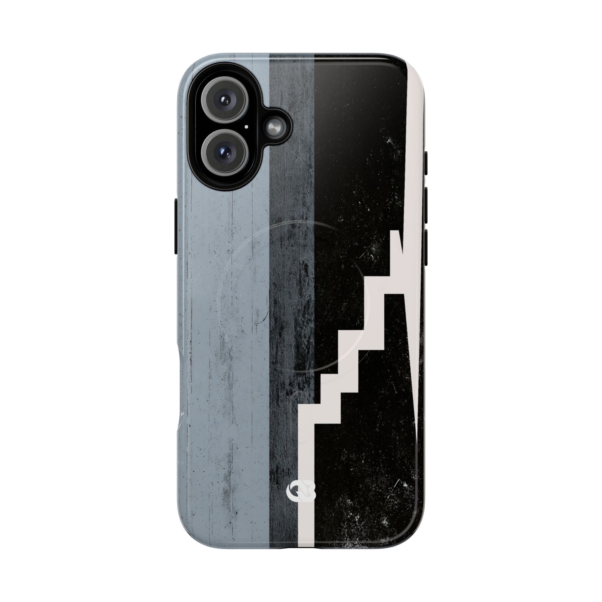 Grey Tough 2.0 Magsafe Phone Case for iPhone - Industrial Concrete Void