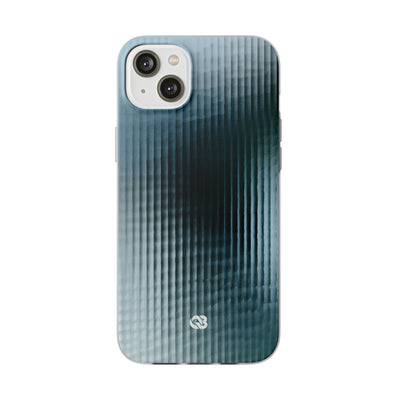 Blue Lite Phone Case for iPhone - Glacial Reeded Glass
