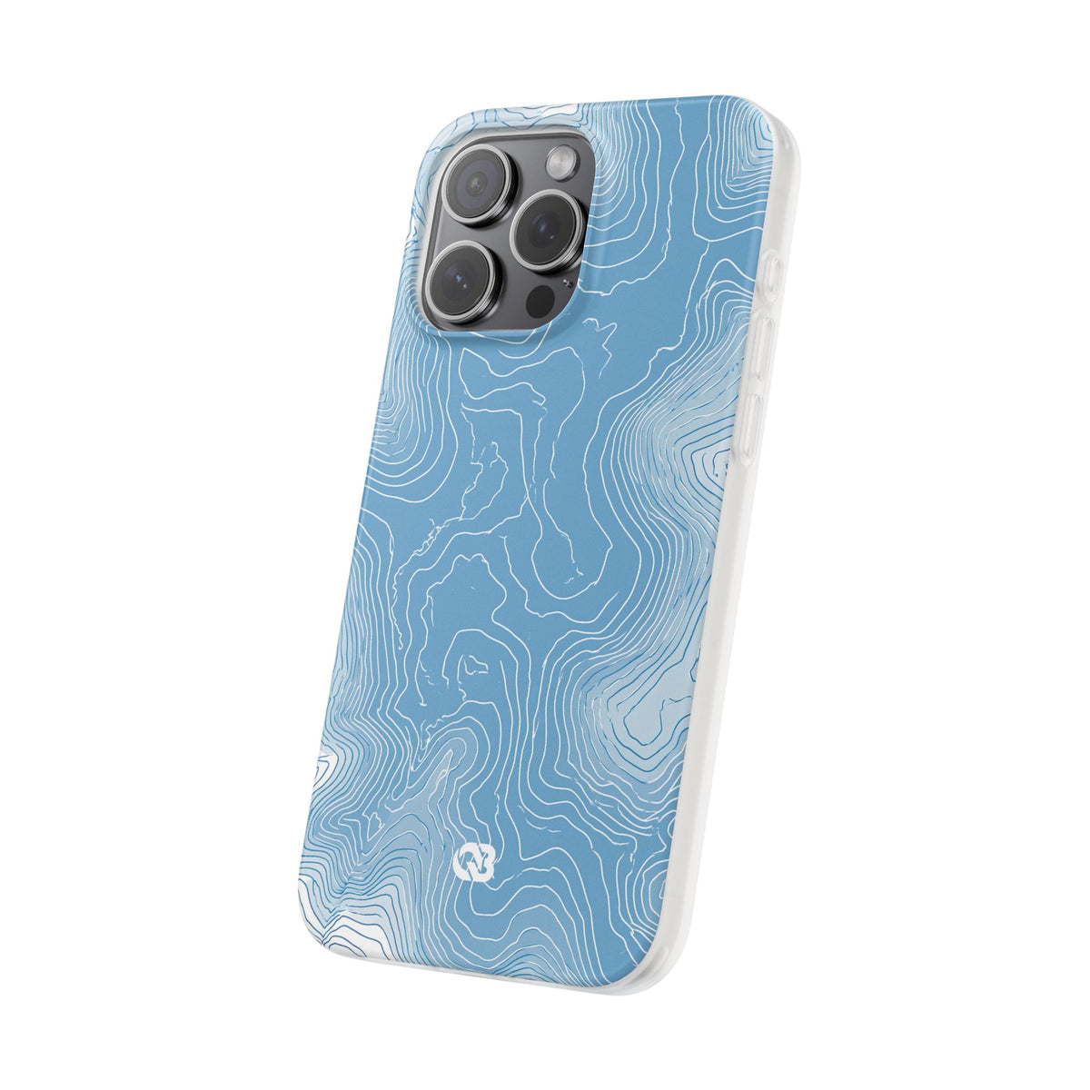 Glacial Basin Topo · Lite Phone Case for iPhone ·  Blue