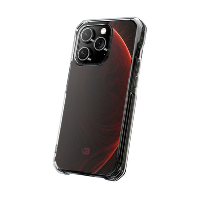 Red Impact MagSafe Phone Case for iPhone - Crimson Flare Flux