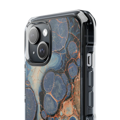 Astral Orb Resonance · Clear Impact Magnetic Phone Case for iPhone · Blue
