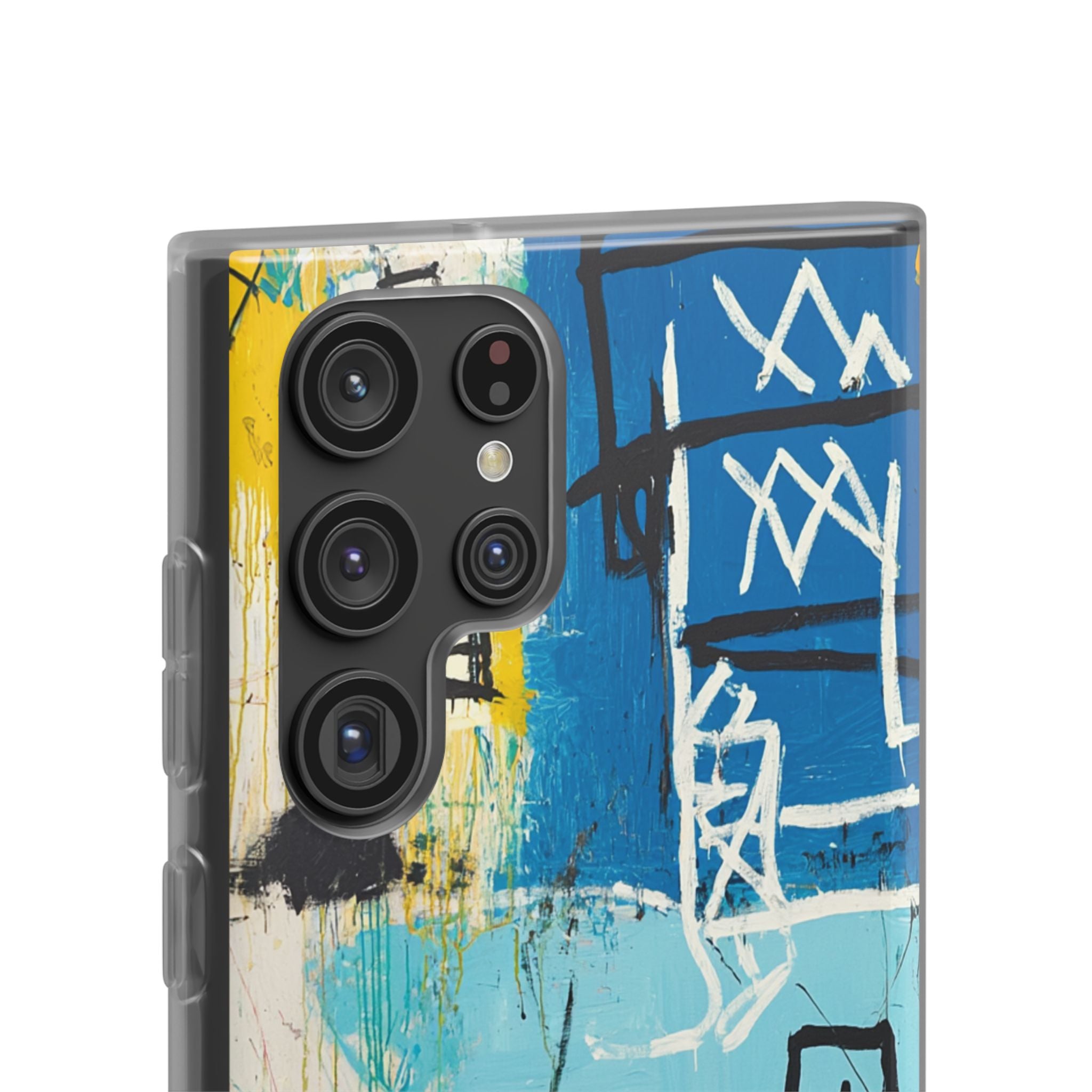 Azure Urban Scribble · Soft Phone Case for Samsung