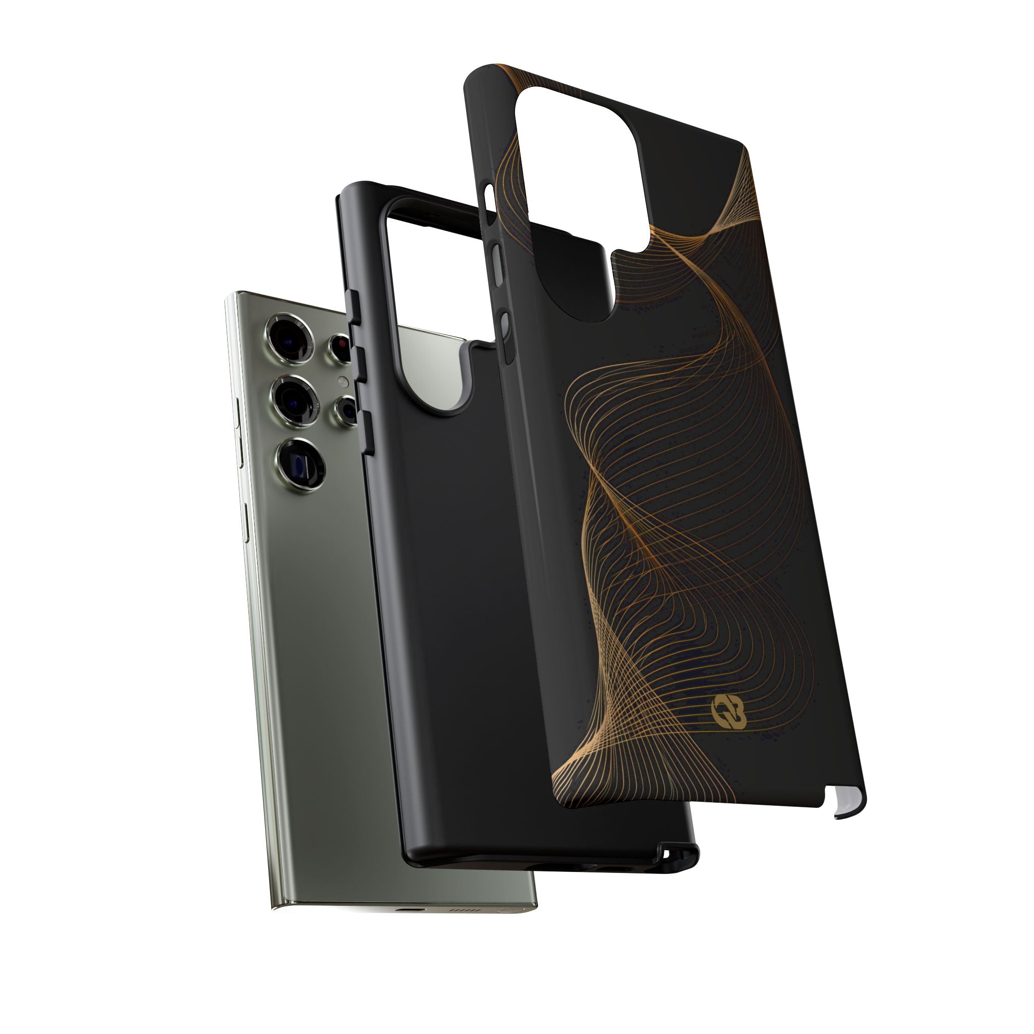 Gold Tough Phone Case for Samsung - Burnished Bronze Helix