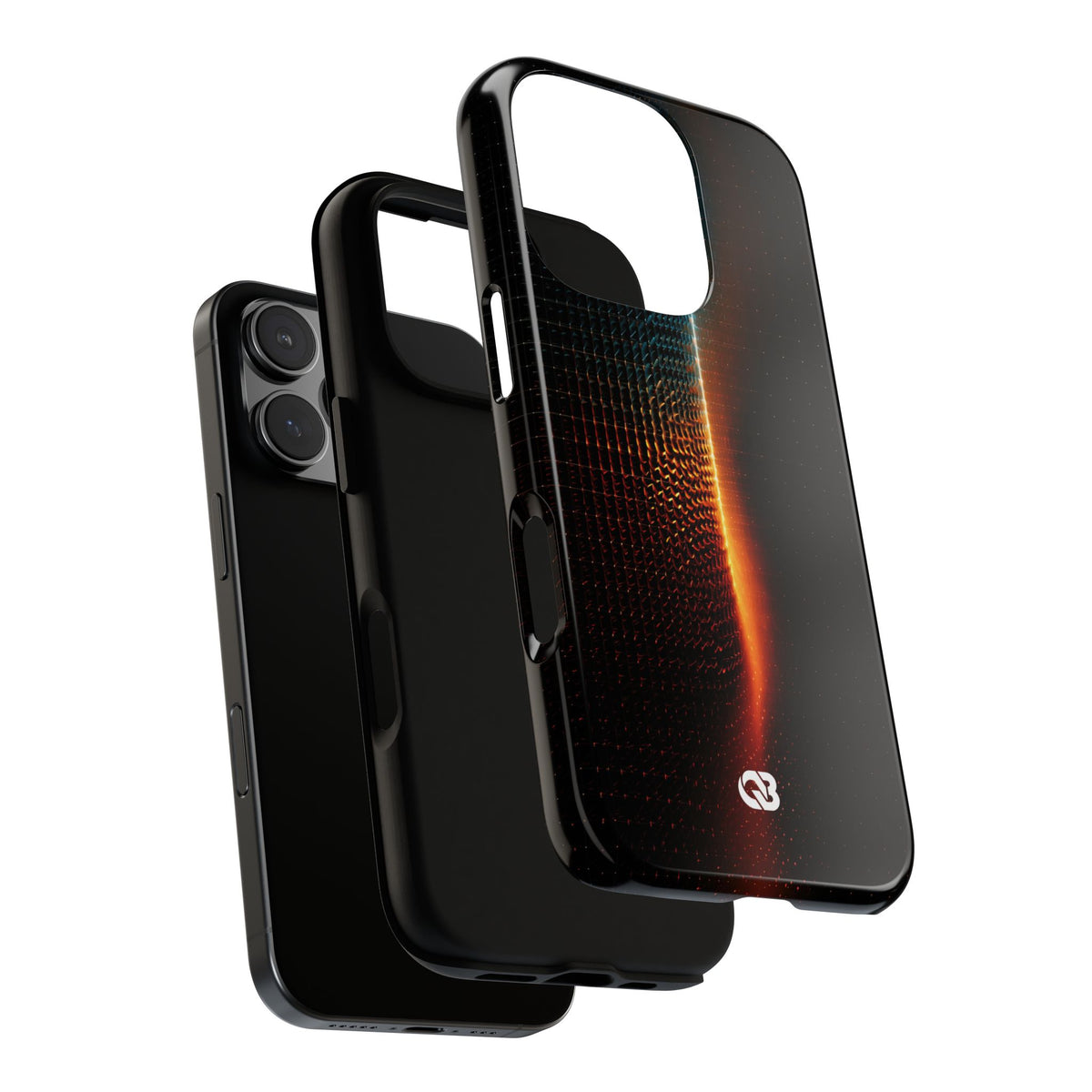 Luminous Refraction Grid · Tough Phone Case for iPhone · Black