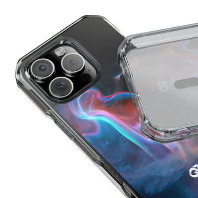 Neon Waveform · Clear Impact Magnetic Phone Case for iPhone · Black