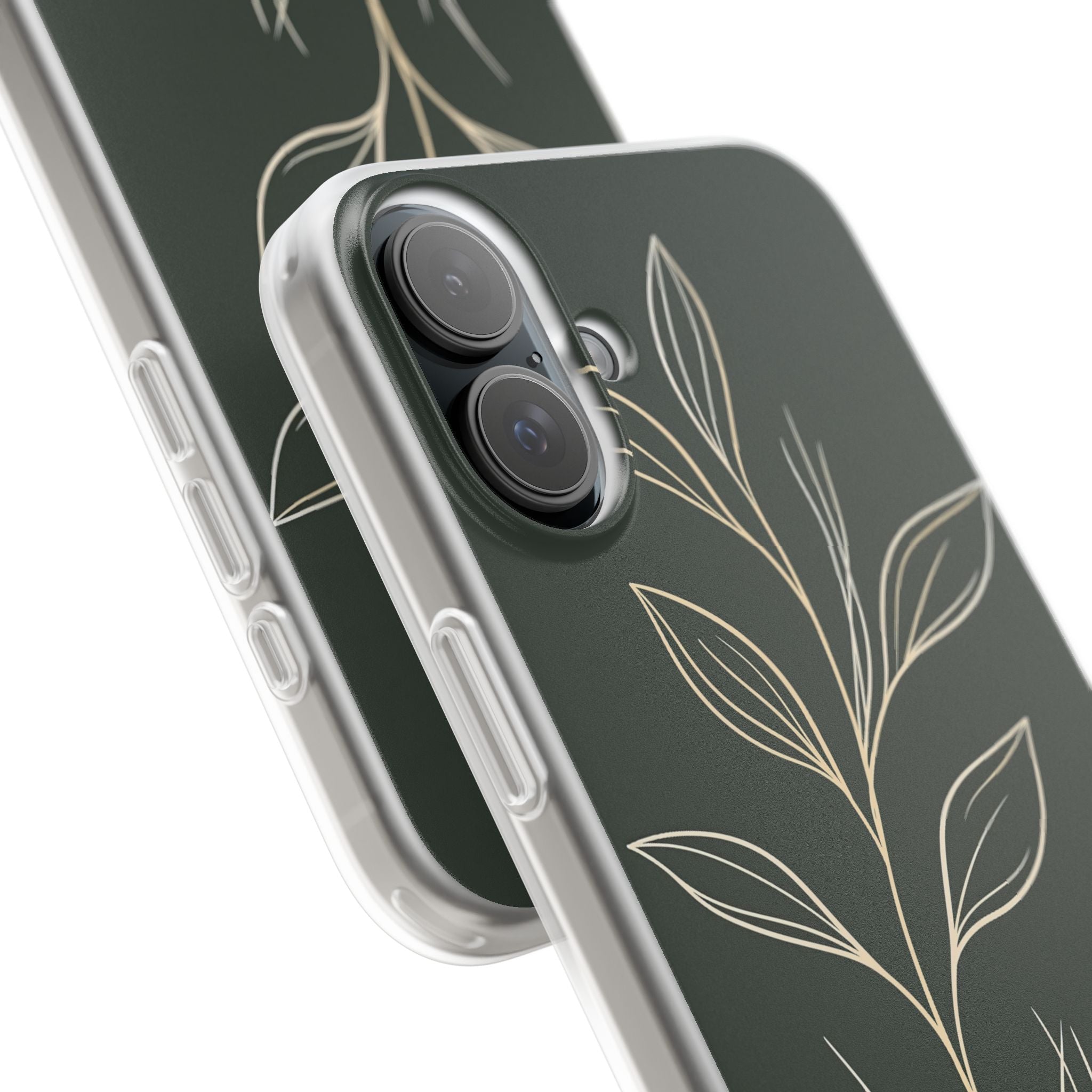 Green Lite Phone Case for iPhone - Deep Moss Willow