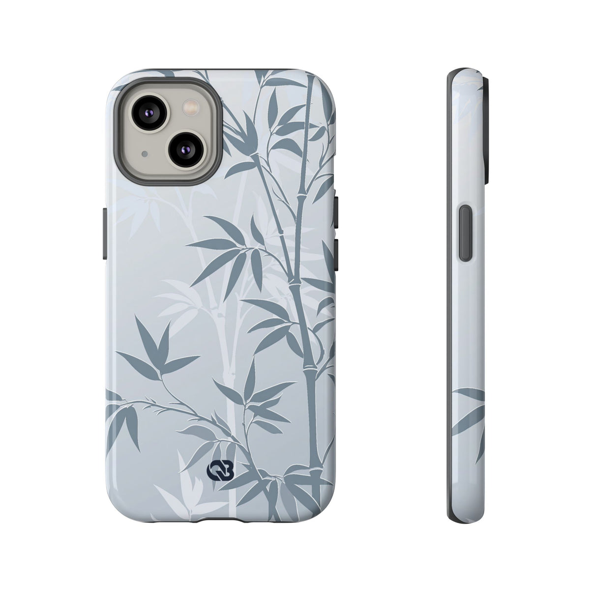 Misty Bamboo Grove · Tough Phone Case for iPhone · Blue
