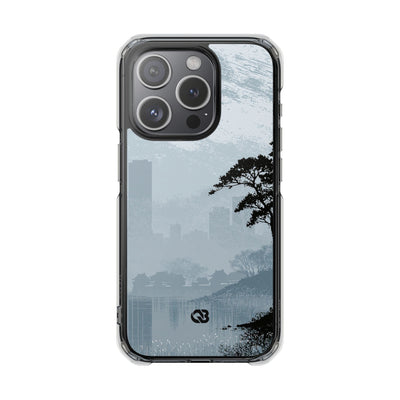 Grey Impact MagSafe Phone Case for iPhone - Steel Slate Zen
