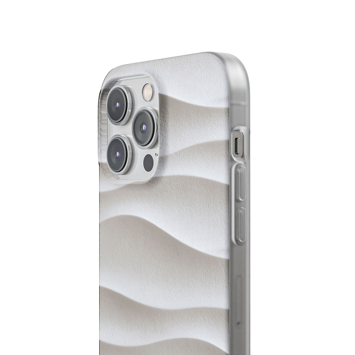 Sculpted Dune Relief · Lite Phone Case for iPhone ·  White