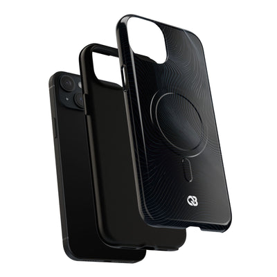 Black Tough 2.0 Magsafe Phone Case for iPhone - Obsidian Ridge Flux