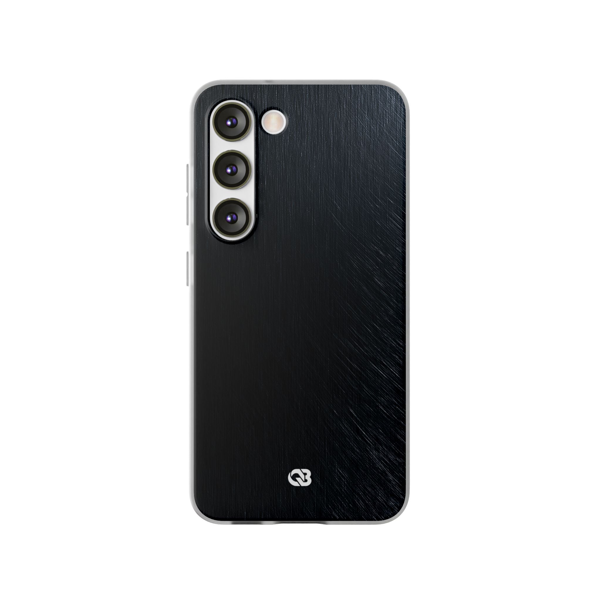 Black Lite Phone Case for Samsung - Midnight Brushed Grain