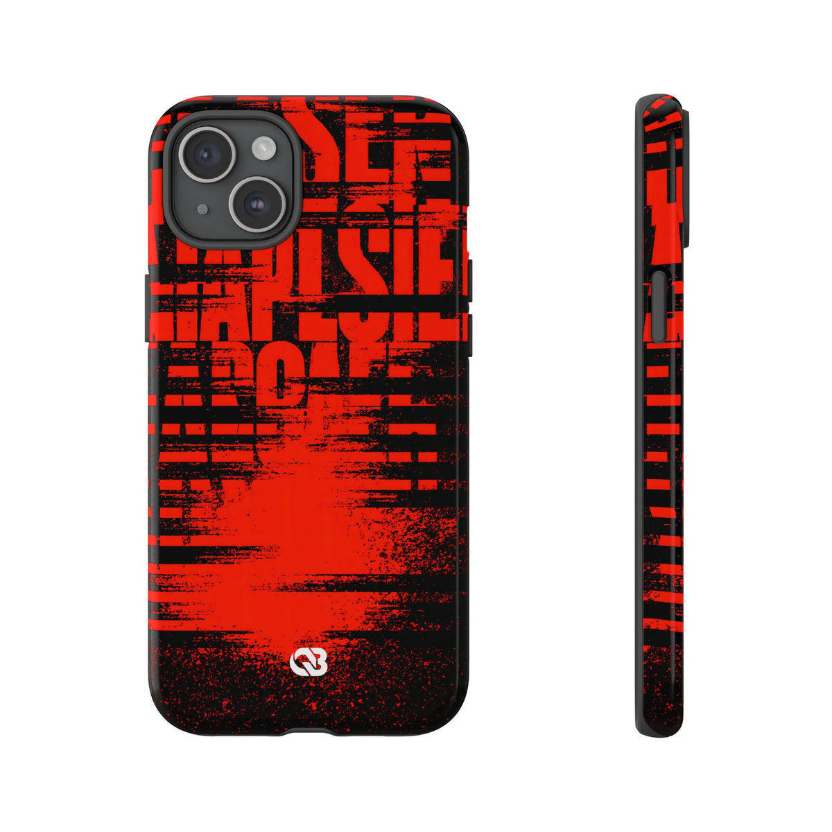 Crimson Redaction · Tough Phone Case for iPhone · Black