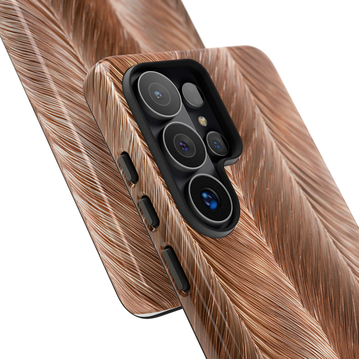 Rose Gold Weave · Tough Phone Case for Samsung · Brown