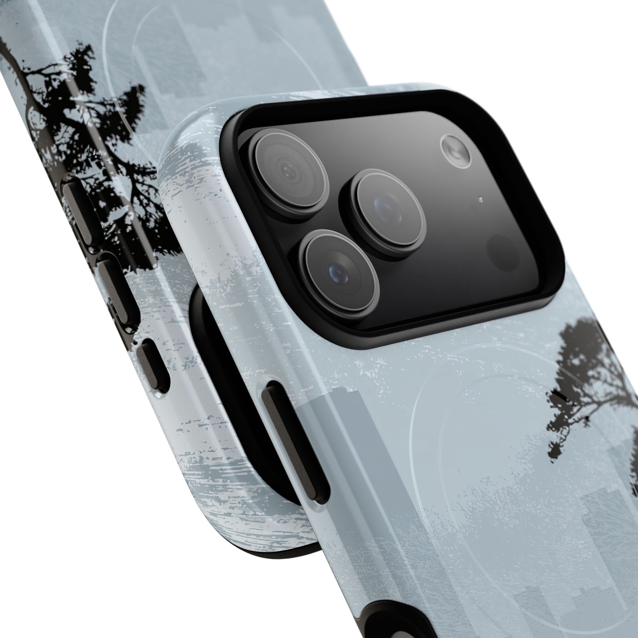 Grey Tough 2.0 Magsafe Phone Case for iPhone - Steel Slate Zen