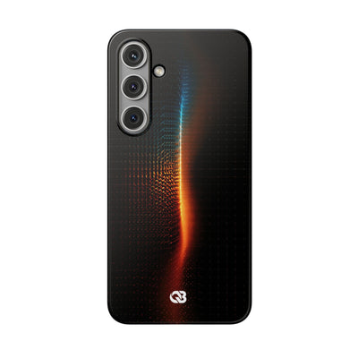 Luminous Refraction Grid · Lite Phone Case for Samsung · Black