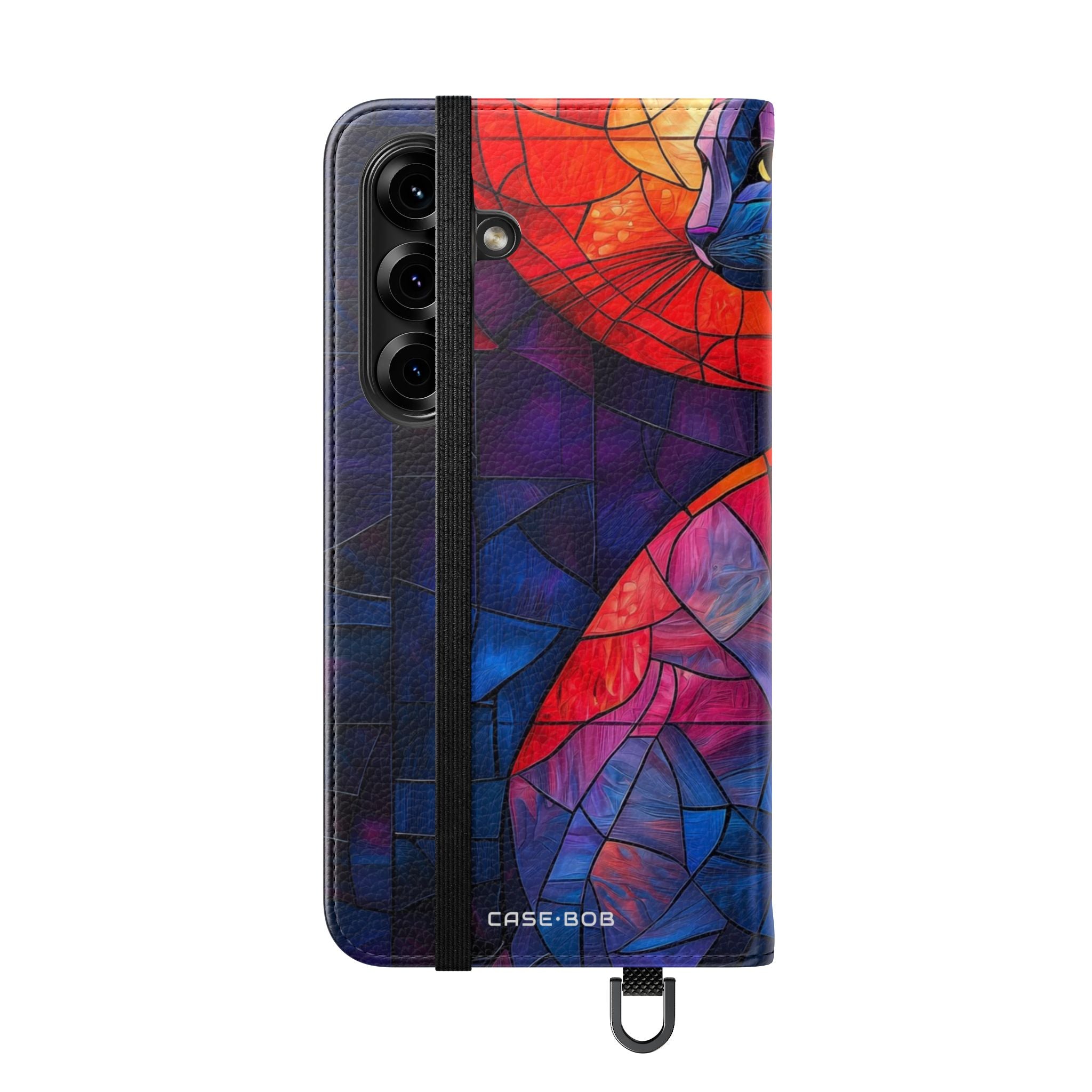Stained Glass Cat - Samsung S25 Case - Wallet