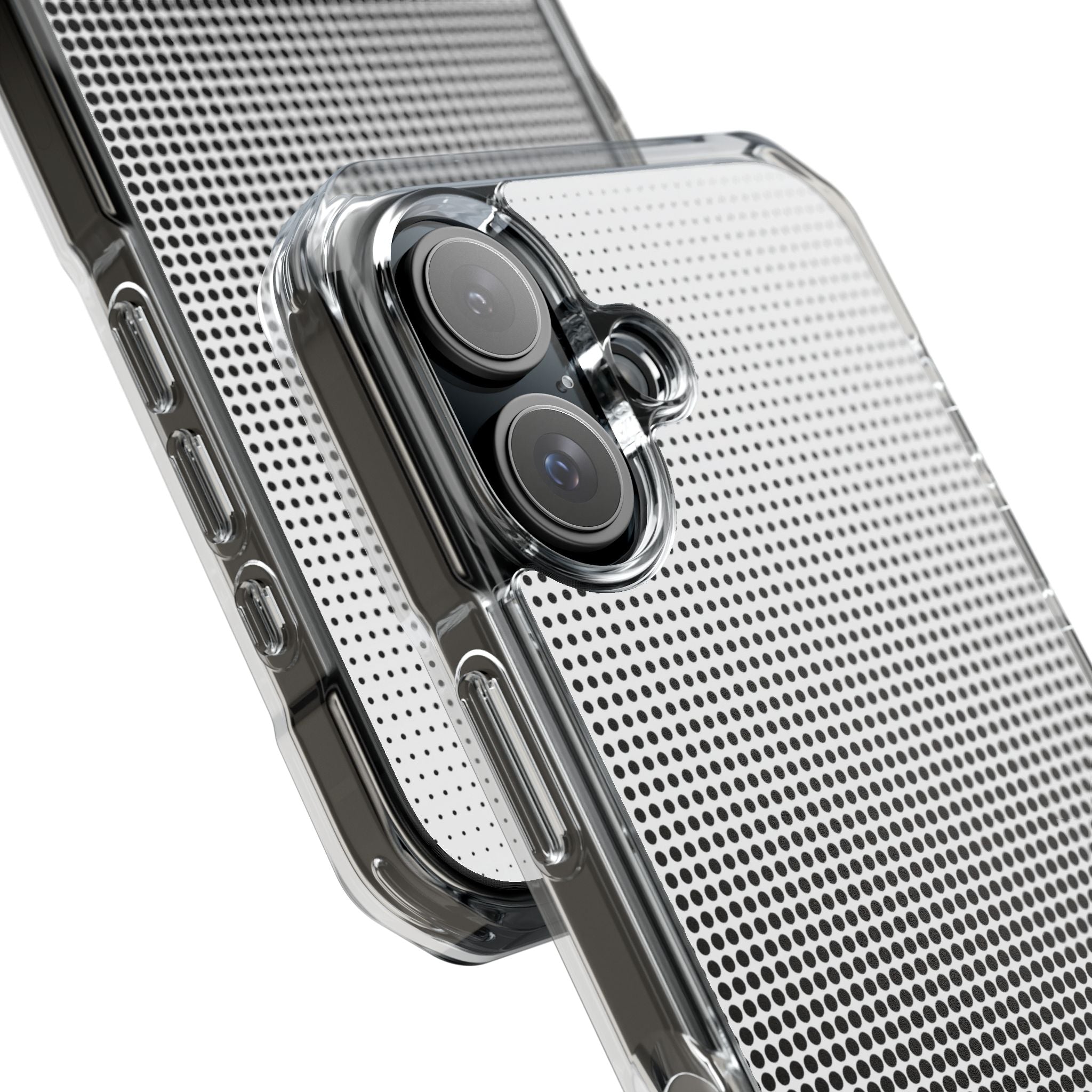 Black Impact MagSafe Phone Case for iPhone - Obsidian Halftone Flux