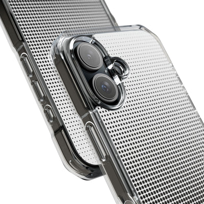 Black Impact MagSafe Phone Case for iPhone - Obsidian Halftone Flux