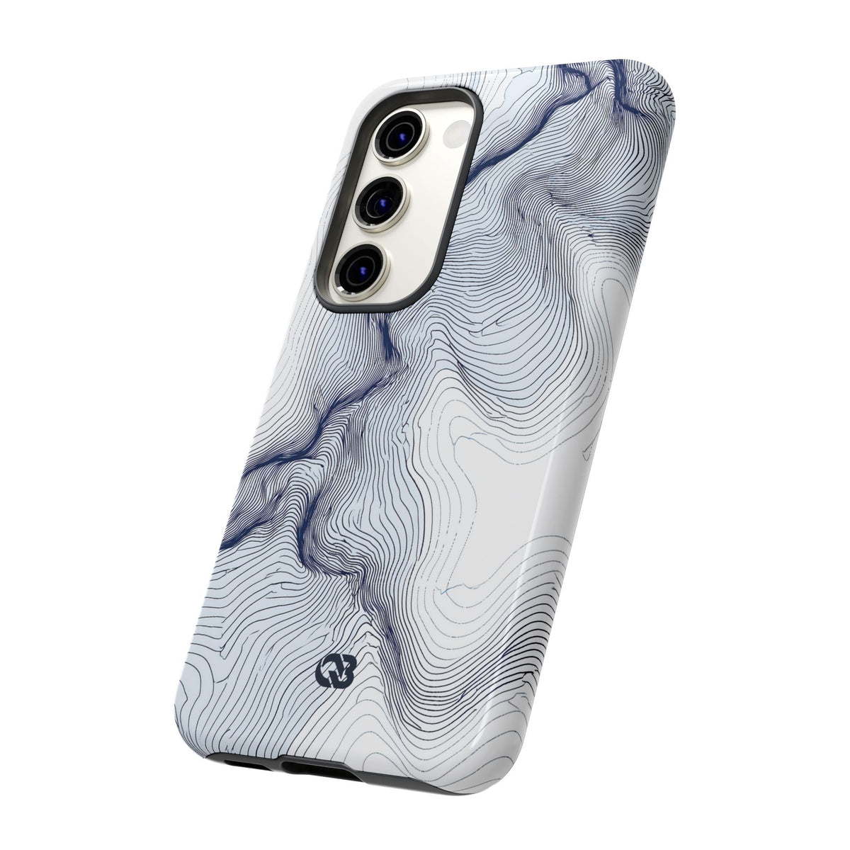 Nordic Ridge Contour · Tough Phone Case for Samsung · White