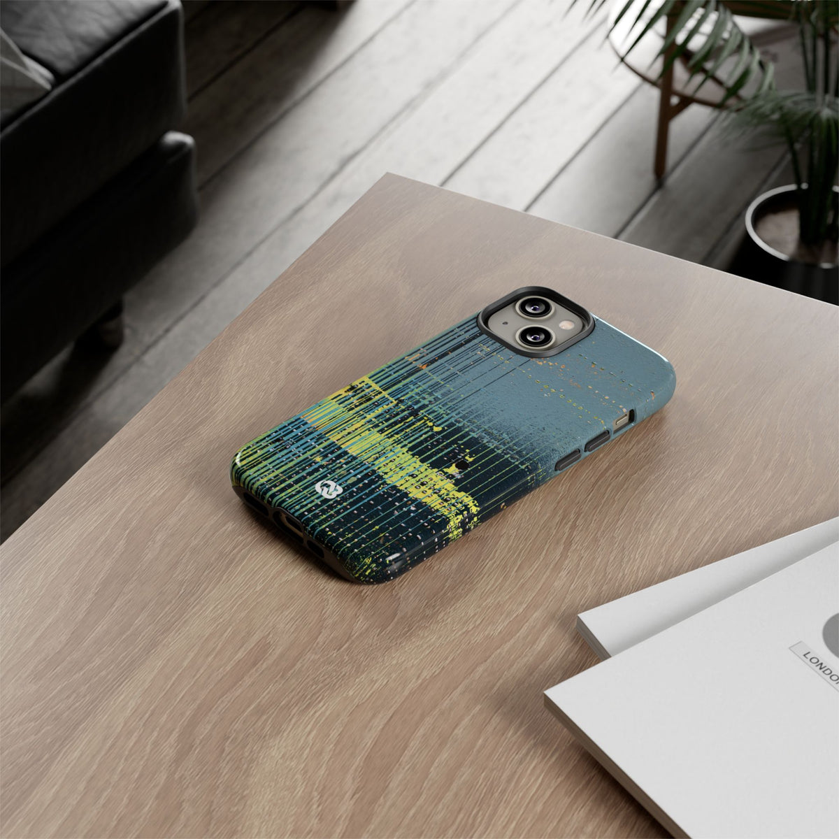 Acid Raster Circuit · Tough Phone Case for iPhone · Teal