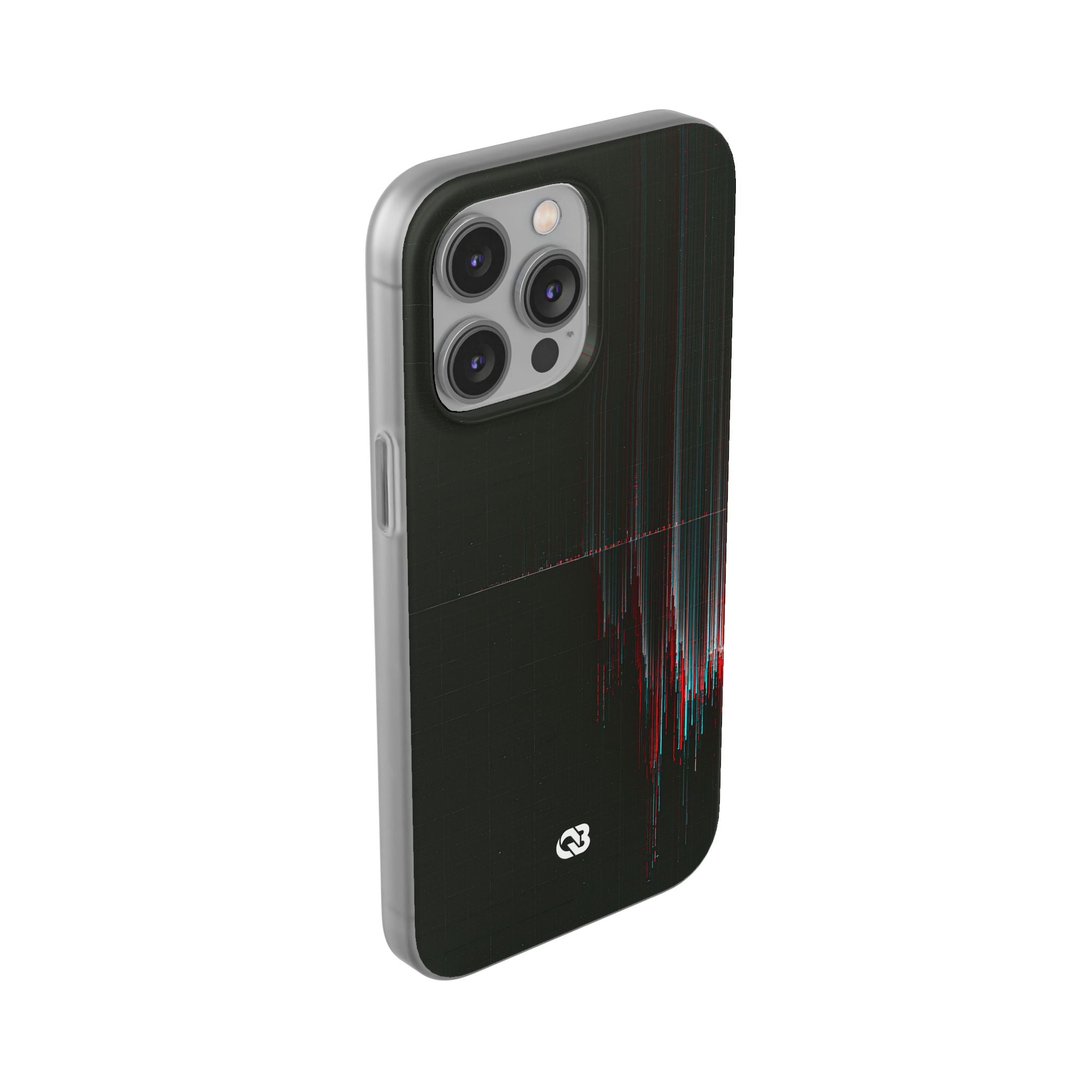 Black Lite Phone Case for iPhone - Corrupted Data Stream