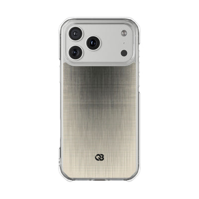 Beige Impact MagSafe Phone Case for iPhone - Carbon Screen Grid