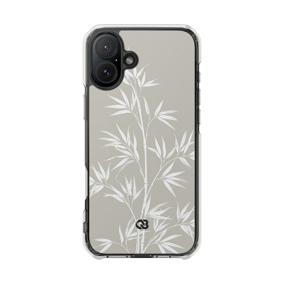 Serene Bamboo · Clear Impact Magnetic Phone Case for iPhone ·  Beige