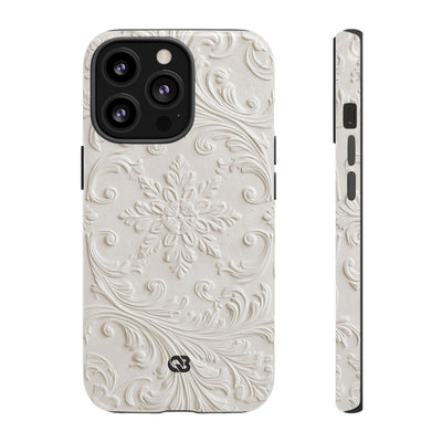 Sculpted Acanthus Relief · Tough Phone Case for iPhone · White