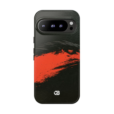 Crimson Raptor Noir · Tough Phone Case for Pixel ·  Black